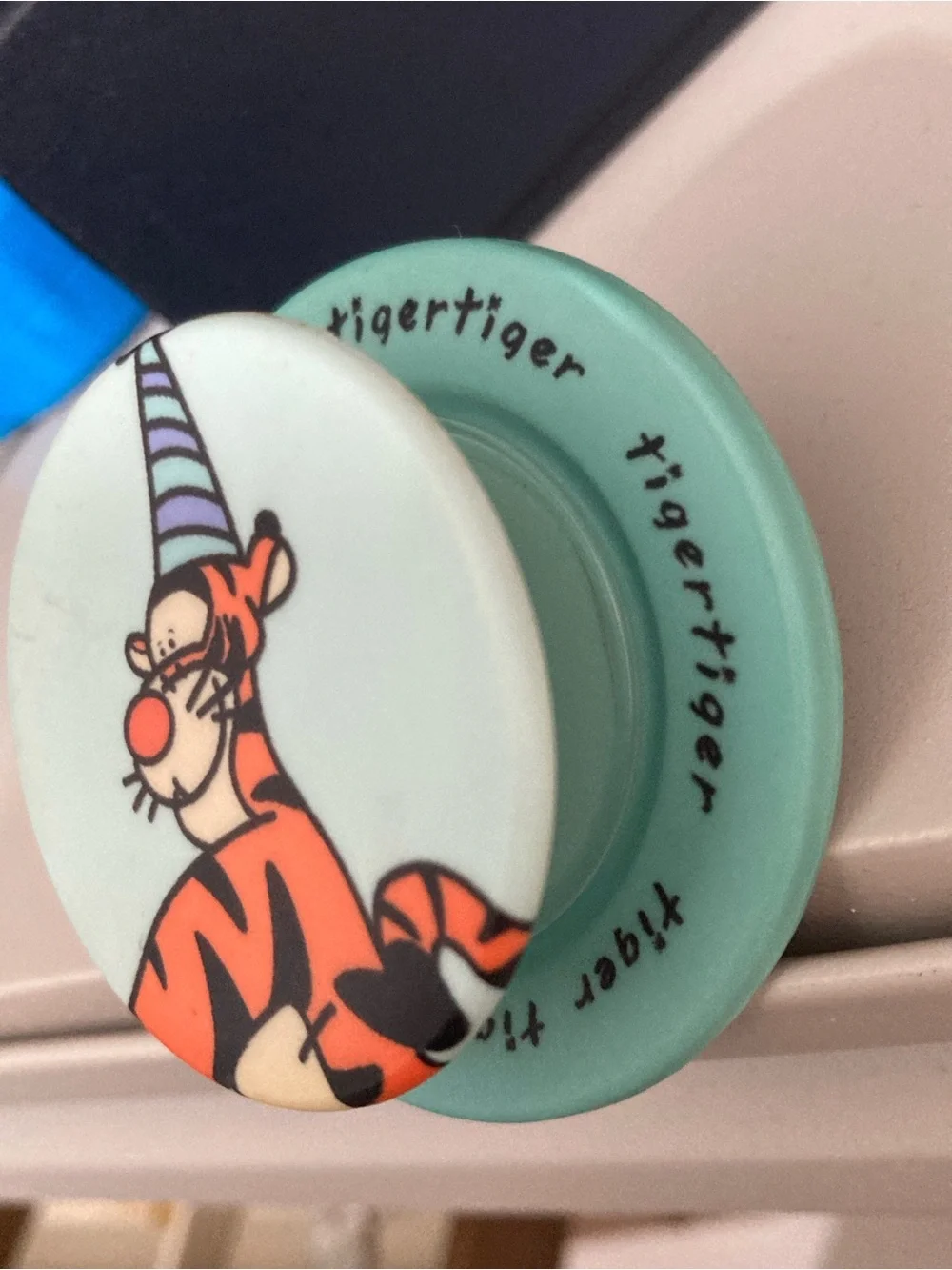 Tigger Cake Topper Decoration – Teal and Orange Party Accent